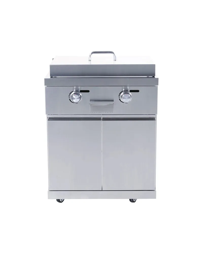 Teppanyaki dubbelbrännare utekök modul 304 rostfritt stål 75 cm | TJUST