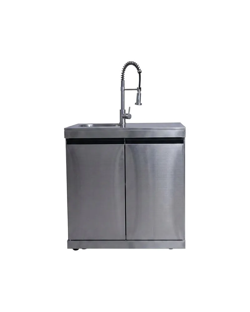 Diskho med dubbeldörr utekök modul 304 rostfritt stål 83 cm | TJUST